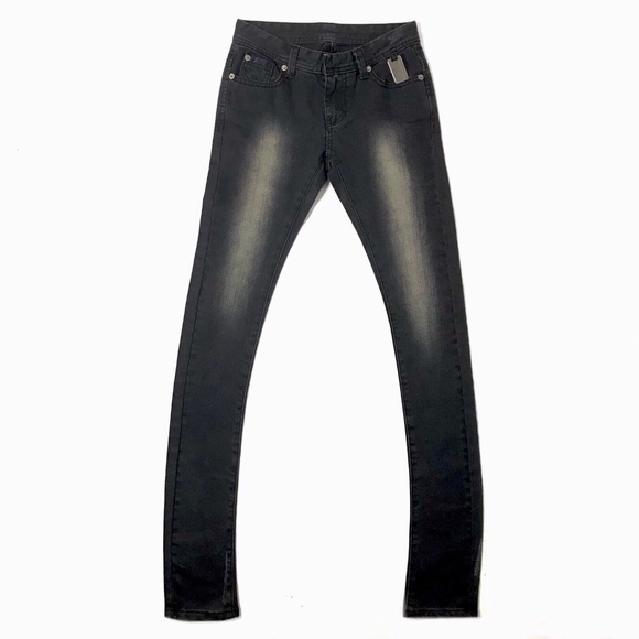 Thomas Wylde Skinny Jeans Black Distressed - Picture 1 of 8